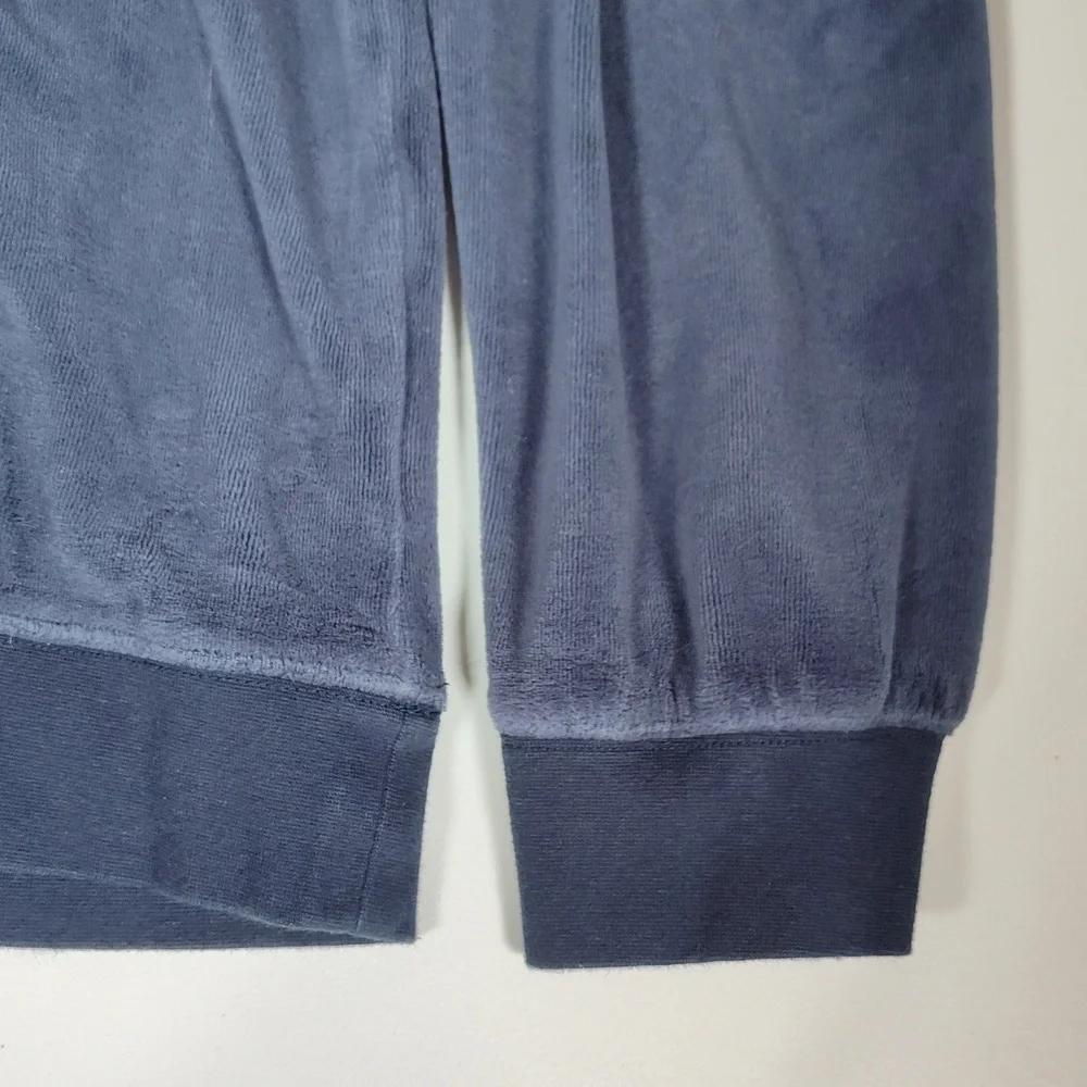 J.‎ Crew Womens Navy Blue Relaxed Fit Velour Pullover Hoodie Sweatshirt Medium
